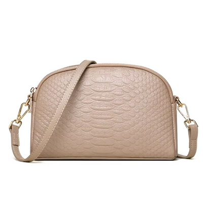 Isabella Mini-Crossbody-Tasche im Krokodil-Design