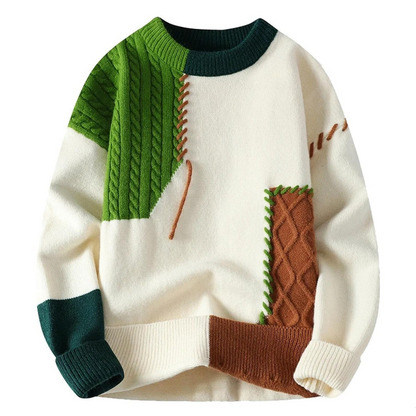 Sirio® | Oversize-Patchwork-Pullover