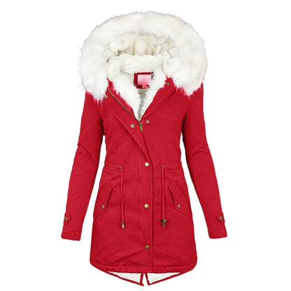 Giulia - Winterjacke mit Futter aus Fell