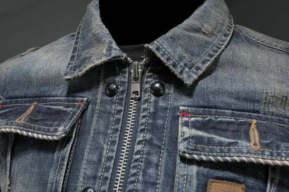 Carl | Retro-Denim-Jacke