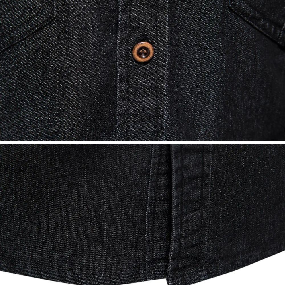 Ruggiero™ - Baumwoll-Denim-Hemd für Männer