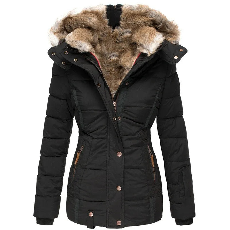 Eva | Wintercoat with Faux Fur Lining