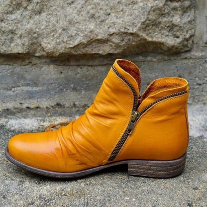 Bice - Orthopädische Lederstiefel mit Reißverschluss